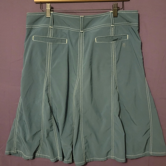 Athleta Blue A-Line Skort with Stitch Detail. Size L - Picture 2 of 9